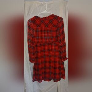 Wonder Nation Kids Red and Black Checkered Dress